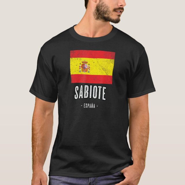 Camiseta Sabiote Espanha ES Sinalizador Cidade Bandera Ropa (Frente)