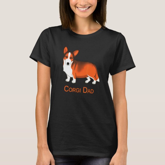 Camiseta Sable Cardigan Welsh Corgi Corgi (Frente)