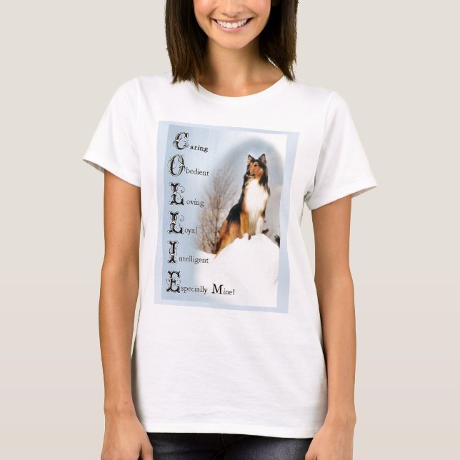 Camiseta Sable Rough Collie Gifts (Frente)