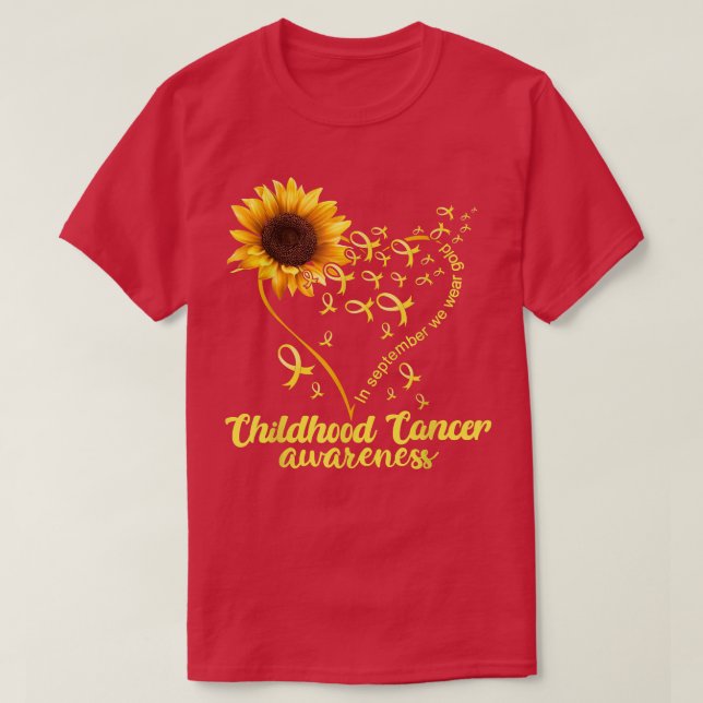 Camiseta Sabor de Canceres de infância Dourada do Coração d (Frente do Design)