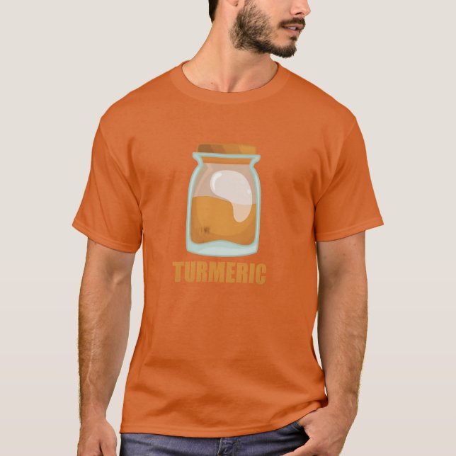 Camiseta Sabor de especiaria de açafrão Cozinhando comida m (Frente)