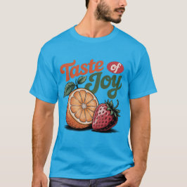 Camiseta Sabor de Joy Retro Orange Strawberry Shirt
