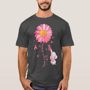 Camiseta Sabor do Cancer de Elefante de Fita Rosa de Girass
