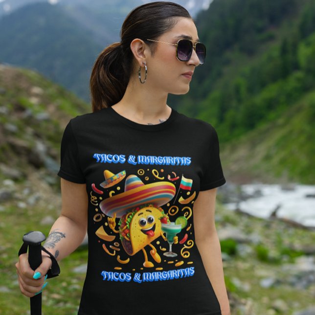 Camiseta Sabor dos Tacos e Margaritas do México (Criador carregado)