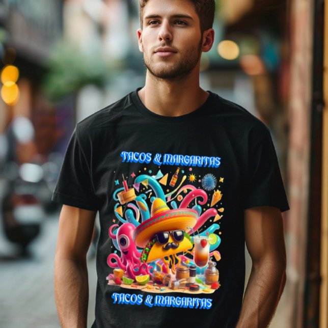 Camiseta Sabor dos Tacos e Margaritas do México (Criador carregado)