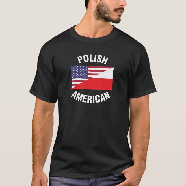 Camiseta Sabor Polonês de Bandeira Americana (Frente)