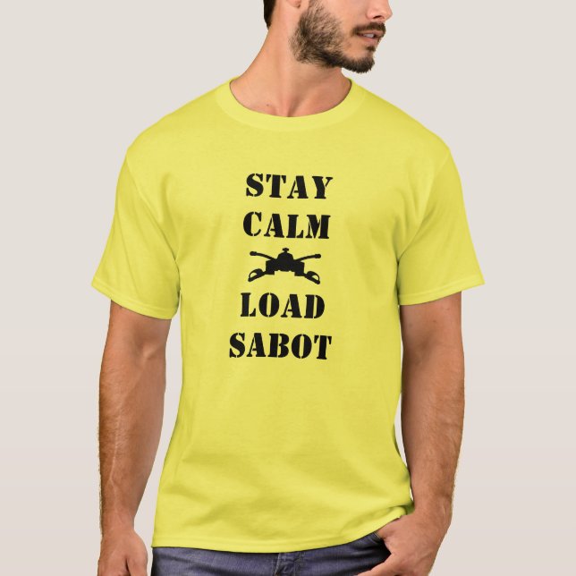 CAMISETA SABOT CALMO DA CARGA DA ESTADA (Frente)