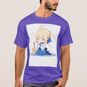 Camiseta sabre calmo de chibi