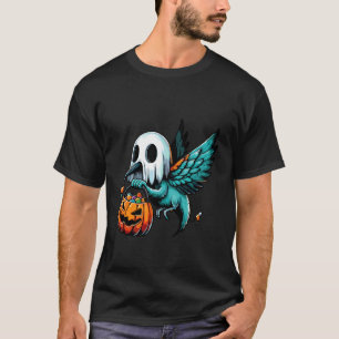 Camiseta Saca de Doces Assustador de Halloween Beija-flor F