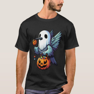 Camiseta Saca de Doces Assustador de Halloween Beija-flor F