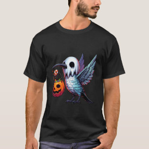 Camiseta Saca de Doces Assustador de Halloween Beija-flor F