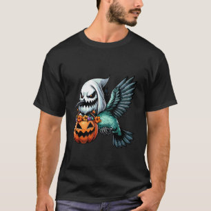 Camiseta Saca de Doces Assustador de Halloween Beija-flor F