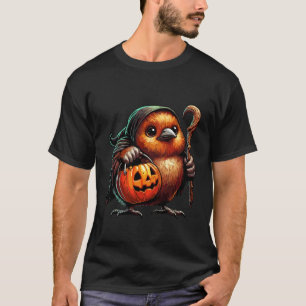 Camiseta Saca de Doces Assustador de Kiwi de Halloween Fant