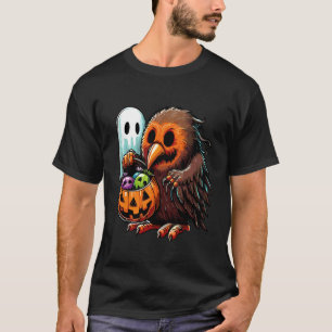 Camiseta Saca de Doces Assustador de Kiwi de Halloween Fant