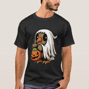Camiseta Saca de Doces Assustador de Kiwi Fantasma de Hallo