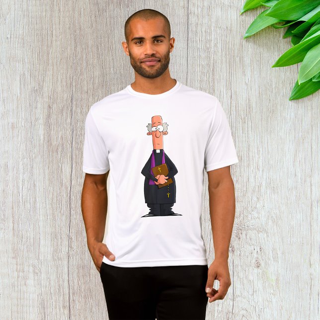 Camiseta Sacerdote com Bíblia IFunny Clergacter (Criador carregado)
