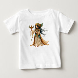 Camiseta Sacerdotisa Celestial da Pirâmide Dourada.