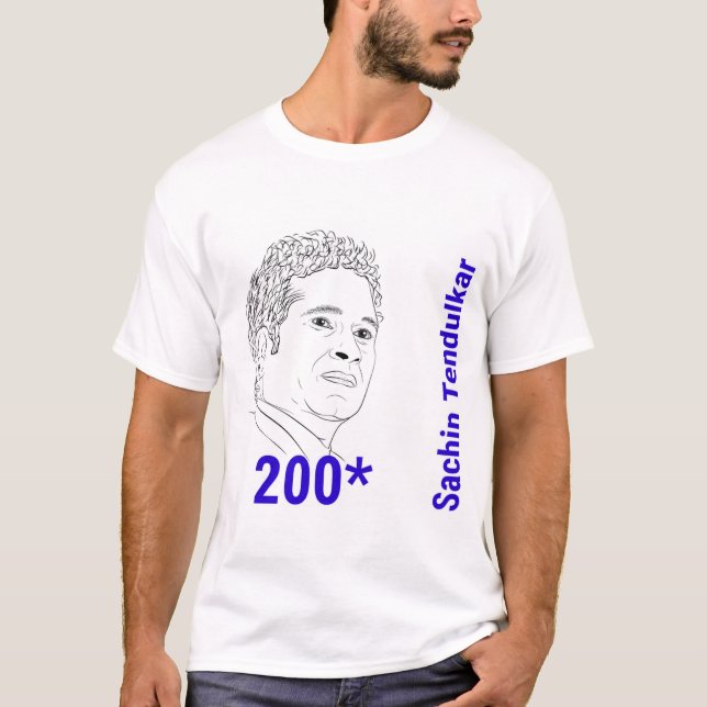Camiseta Sachin Tendulkar 200 (Frente)