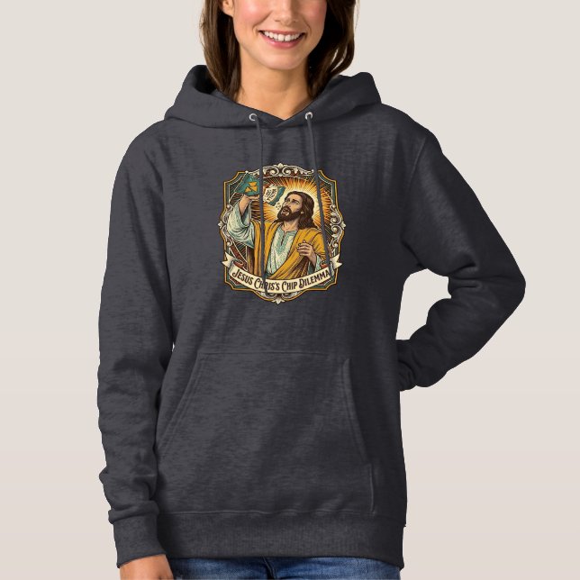 Camiseta Saco de Batata Frita Vazio de Jesus Comida de Bêba (Frente)