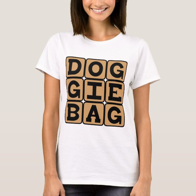 Camiseta Saco de Cachorro, Restos de Restaurante (Frente)