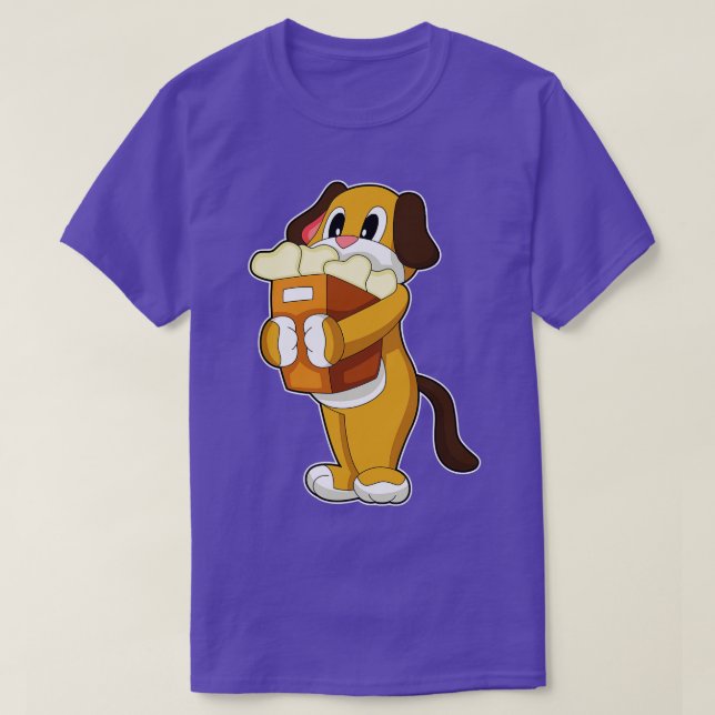 Camiseta Saco de compras de ossos de cães (Frente do Design)