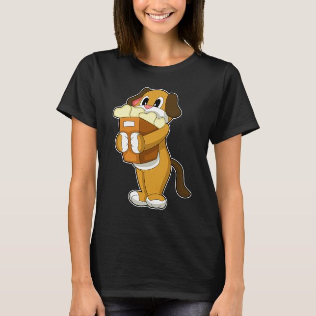 Camiseta Saco de compras de ossos de cães (Frente)