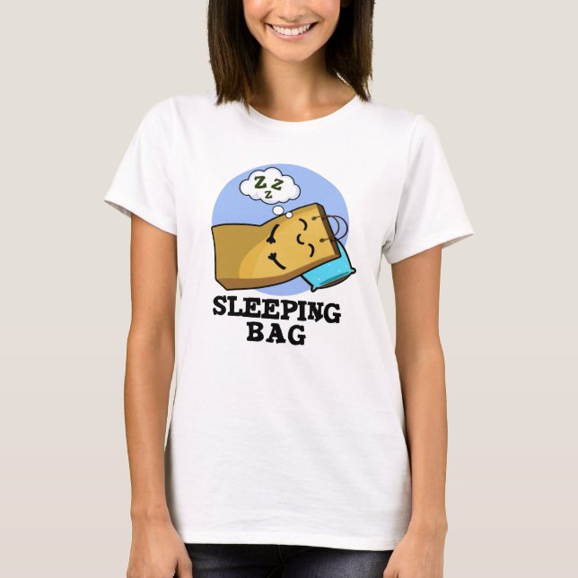 Camiseta Saco de dormir Papel Engraçado Saco (Frente)