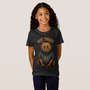Camiseta Saco Tote Retro 67 'Não Hoje' Urso Preguiçoso Engr
