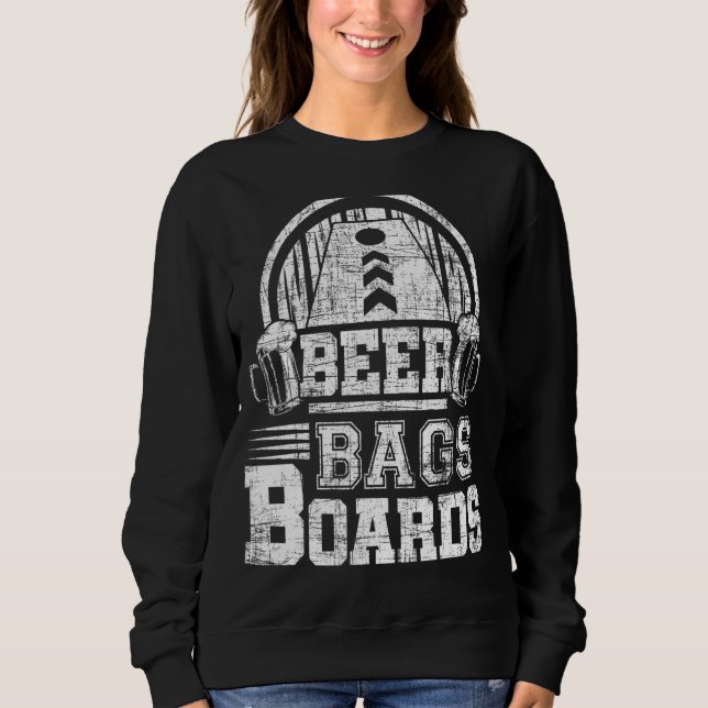 Camiseta Sacolas de Cerveja Tábuas Cornhole Maltratadas (Frente)