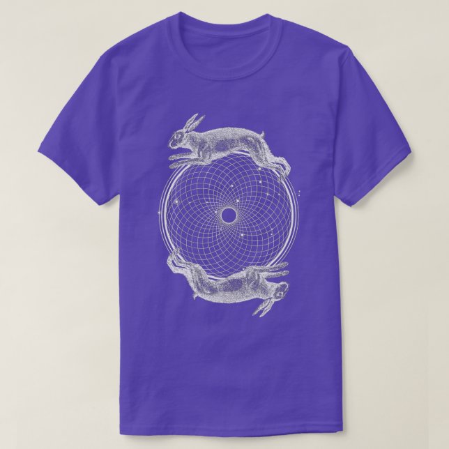 Camiseta Sacred Geometry  - Torus Rabbits  (Frente do Design)