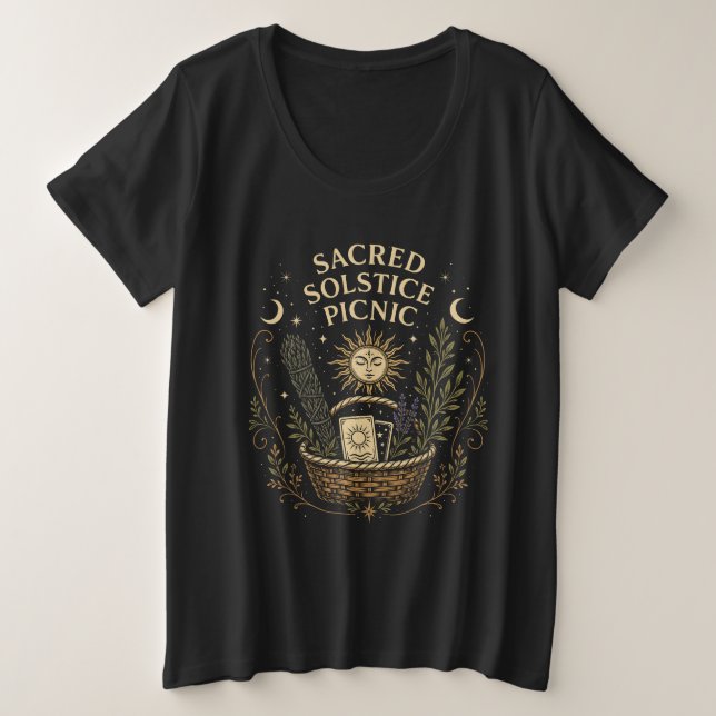 Camiseta Sacred Solstice Picnic Litha  (Frente do Design)