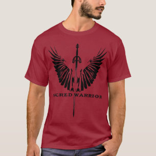 CAMISETA SACRED-WARRIOR-WINGS-AND-SWORD