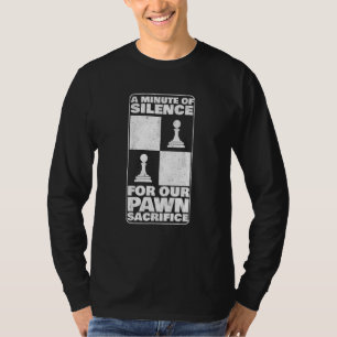 Camiseta Sacrifício Da Peça Do Jogador De Xadrez Abrindo En