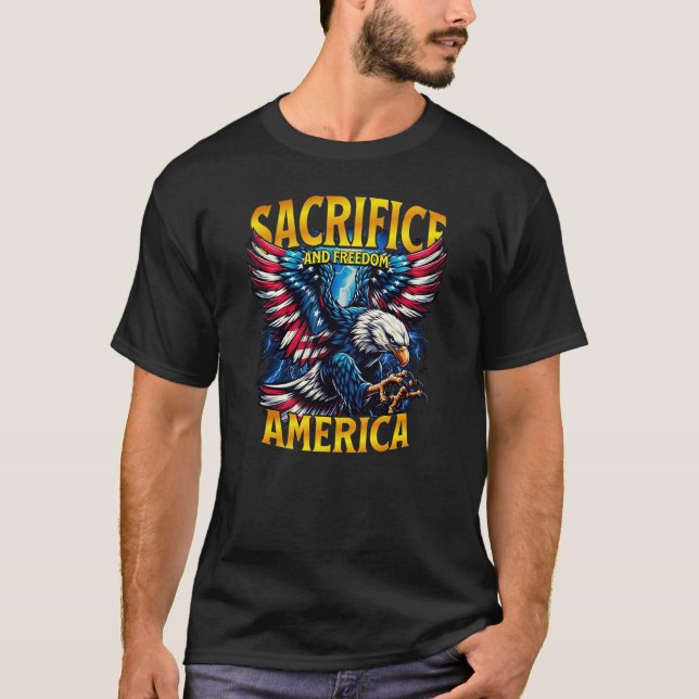 Camiseta Sacrifício E Liberdade (Frente)