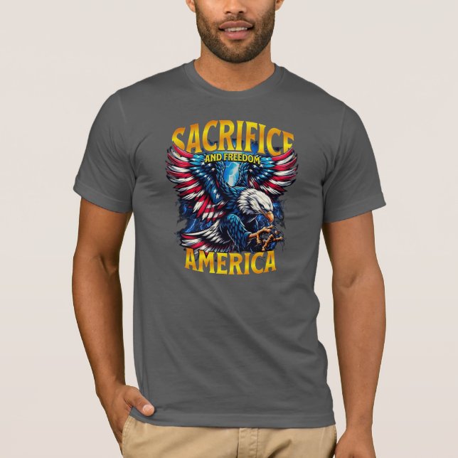 Camiseta Sacrifício E Liberdade (Frente)