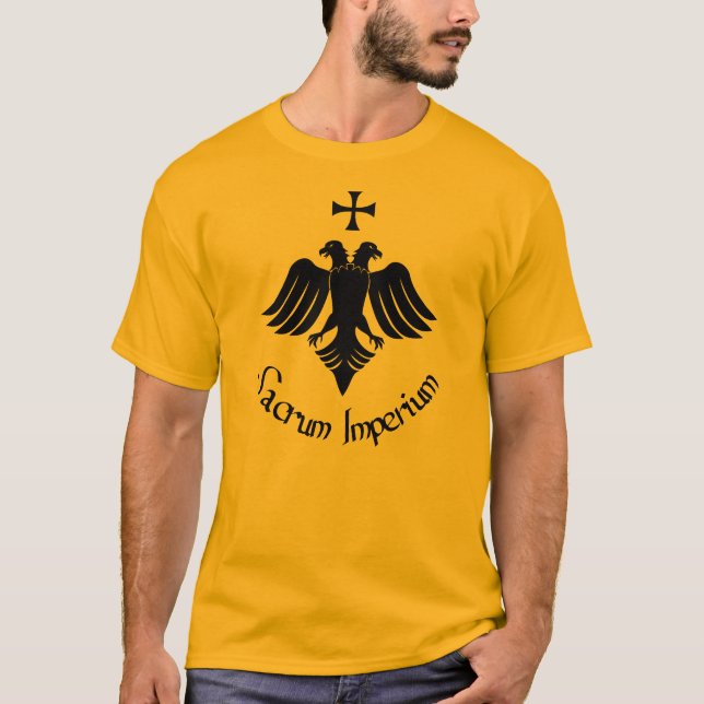 camiseta Sacro Império com congelação bicéfala e c (Frente)