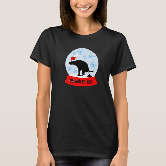 Camiseta Sacuda o Globo do Cão Defecando (Frente)