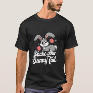 Camiseta Sacuda Seu Rabo de Coelho Dia de Páscoa Ovo Chocol