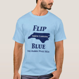 Camiseta Sacudir da Carolina do Norte Blue em 2024