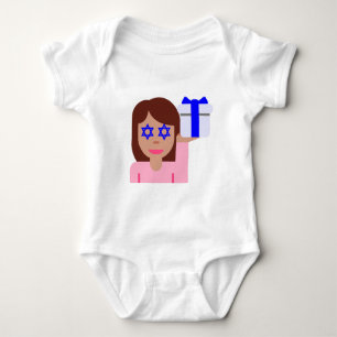 Camiseta sacudir de cabelo chanukkah emoji