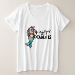 Camiseta Sacudir de cabelo e pregos Sereia