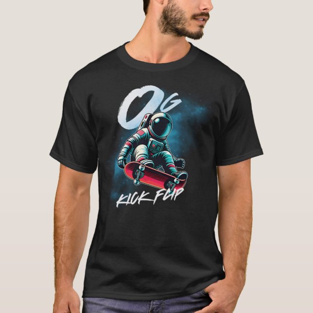 Camiseta Sacudir de Chute de Gravidade Zero - Astronauta de (Frente)