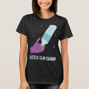 Camiseta Sacudir De Frasco Champ I Garrafa De Água Virando 