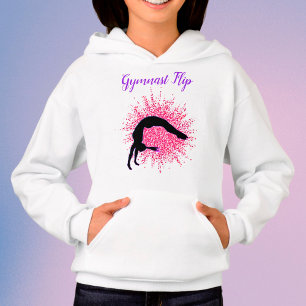Camiseta "Sacudir de ginástica" Girls Gymnastics Pink & Pu