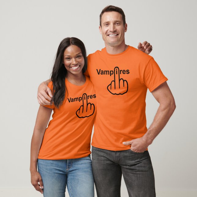 Camiseta Sacudir de Vampiros do Pescoço V (Unissex)