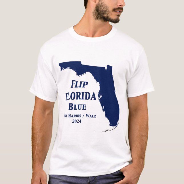 Camiseta Sacudir Florida Blue em 2024 (Frente)