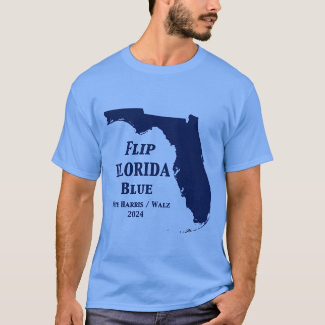 Camiseta Sacudir Florida Blue em 2024 (Frente)