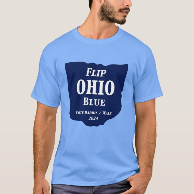 Camiseta Sacudir Ohio Blue em 2024 (Frente)