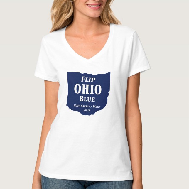 Camiseta Sacudir Ohio Blue em 2024 (Frente)