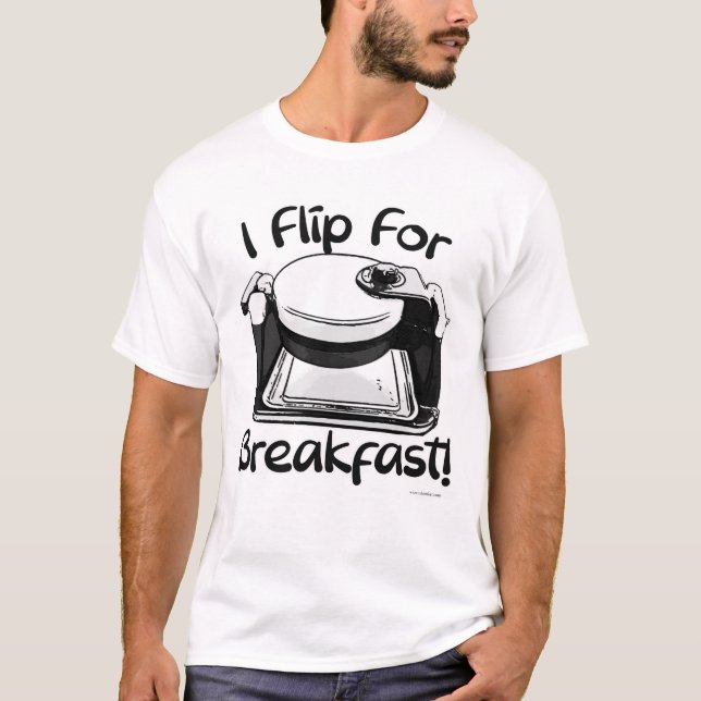 Camiseta Sacudir Para O Slogan Do Café Da Manhã (Frente)